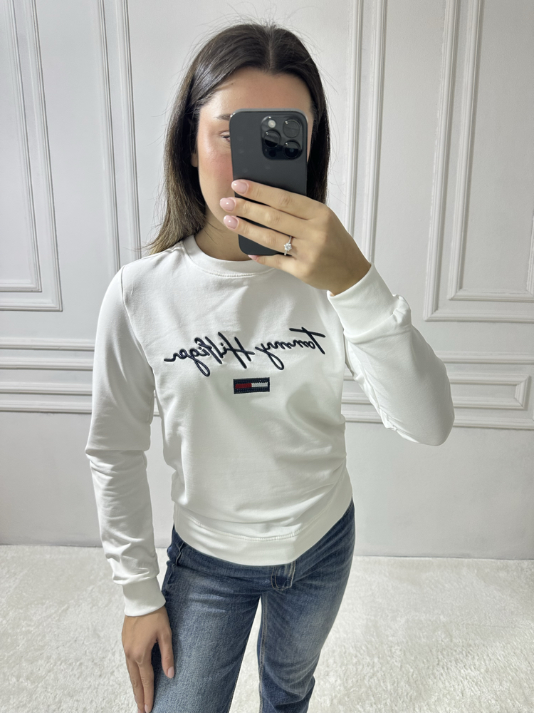 Tommy Hilfiger Beyaz Sweatshirt