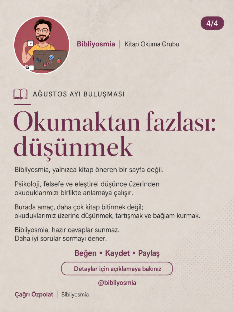 Bibliyosmia Online Okuma Grubu – Tek Oturum Katılımı