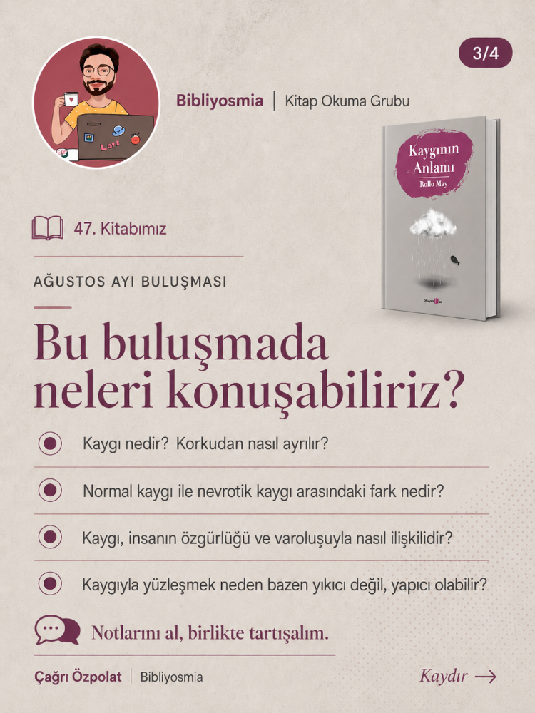 Bibliyosmia Online Okuma Grubu – Tek Oturum Katılımı