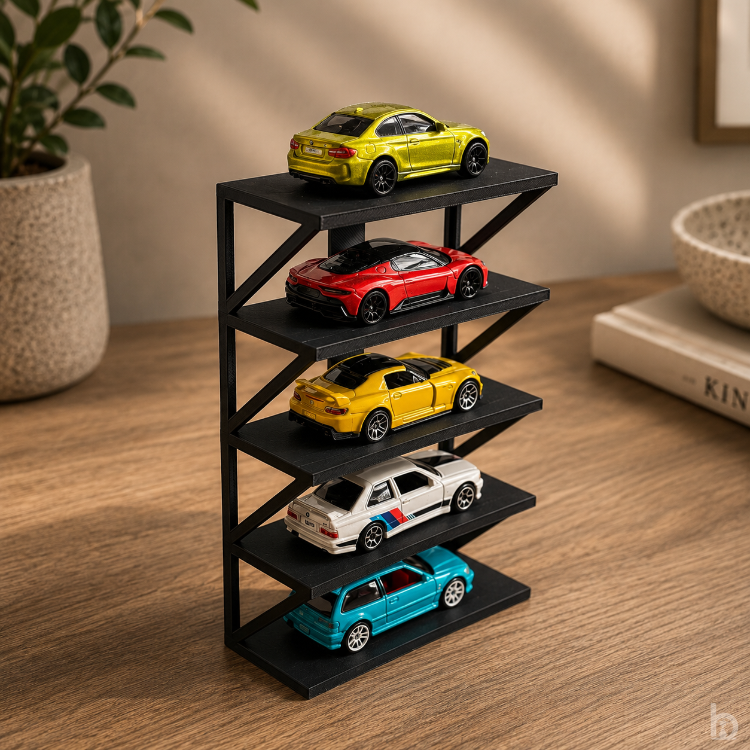 Hot Wheels Çok Katlı Mini Garaj ve Sergileme Rafı