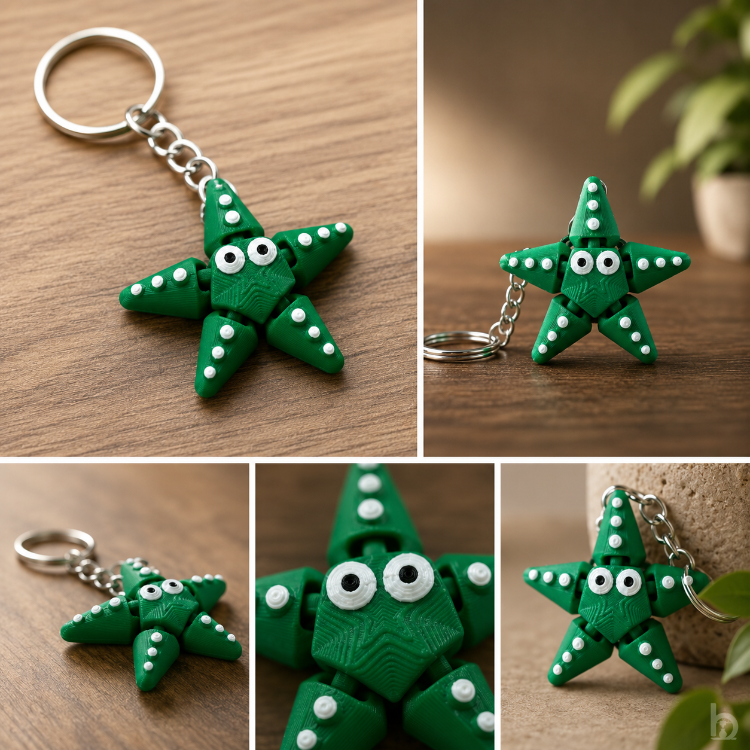 StarBuddy – Hareketli Deniz Yıldızı Anahtarlık
