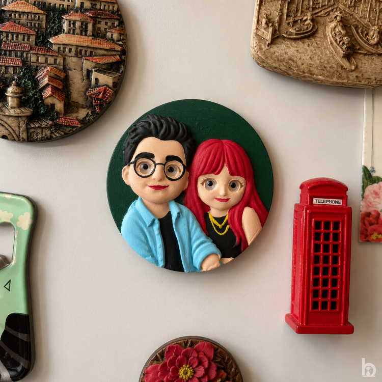 Kişiye Özel Kabartmalı Porte Magnet – Sevgili, Aile ve Arkadaşlara Özel Hediye
