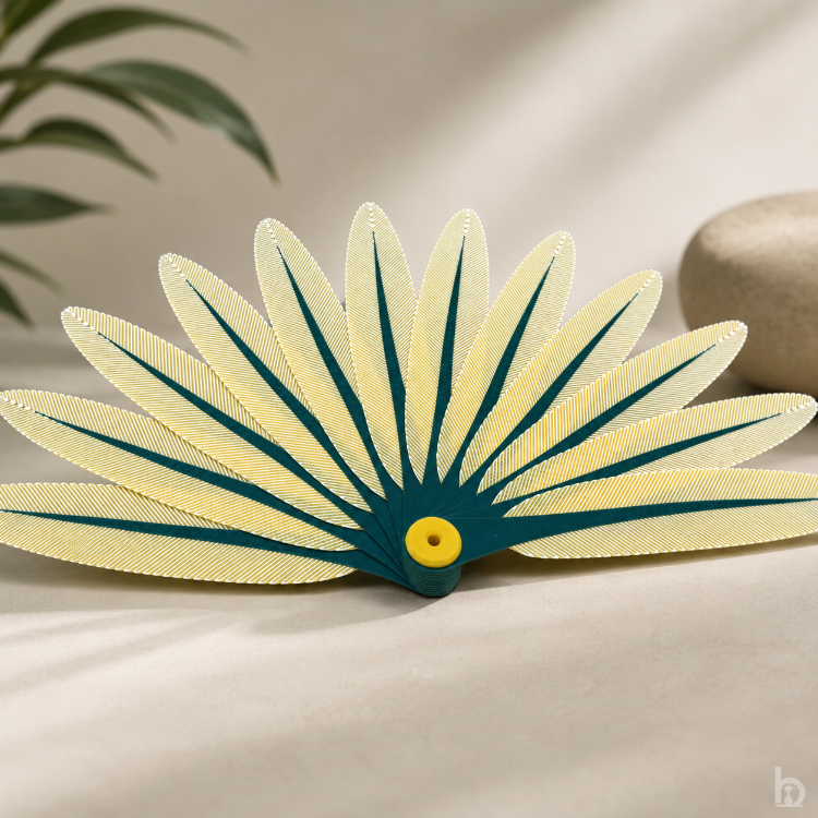 Lotus Yelpaze – Katlanabilir Dekoratif El Yelpazesi