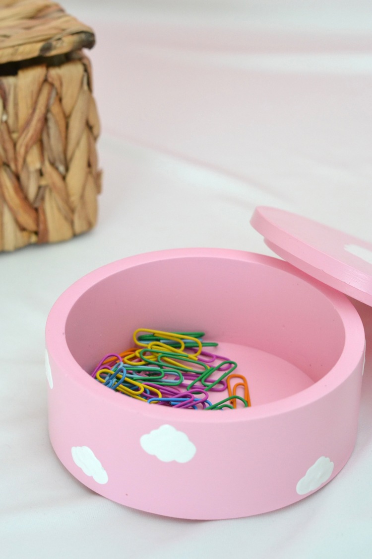 Bulutlu Büyük Kutu - Pembe