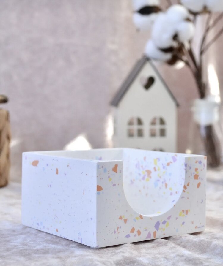 Renkli Terrazzo Bloknotluk