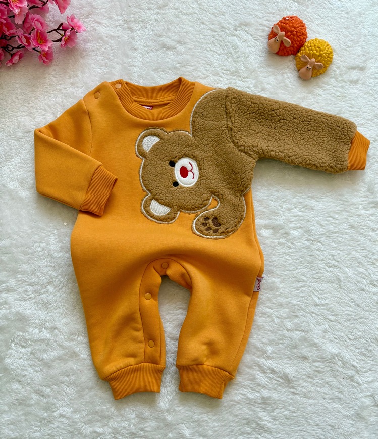 Teddy ayıcıklı bebek tulumu