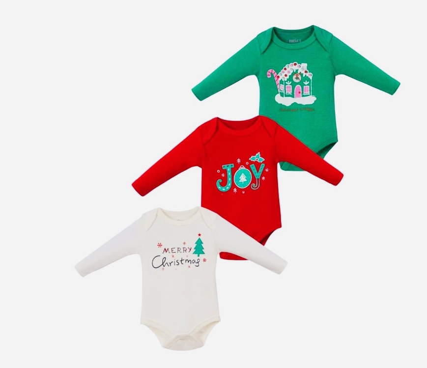 3lü yılbaşı bebek body&zıbın