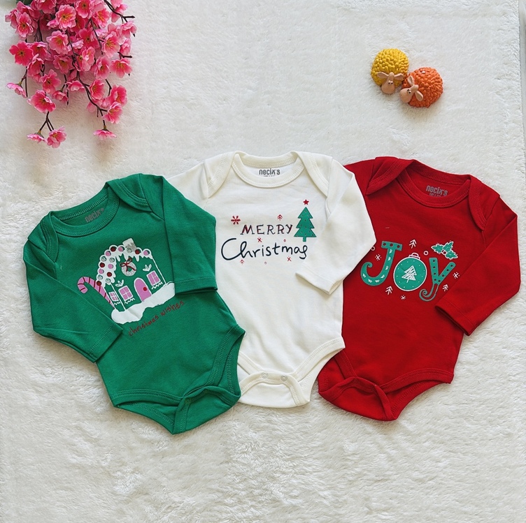 3lü yılbaşı bebek body&zıbın