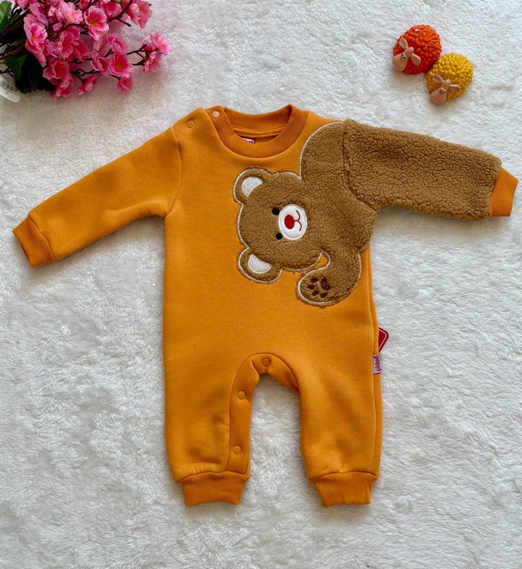 Teddy ayıcıklı bebek tulumu