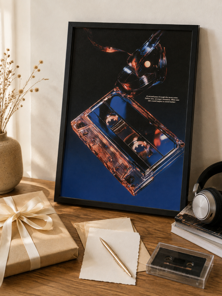 SIDE B – Retro Müzik Temalı Poster