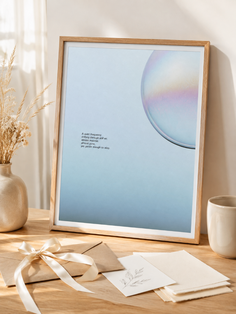SOFT SIGNAL – Soyut Küre Poster Baskısı