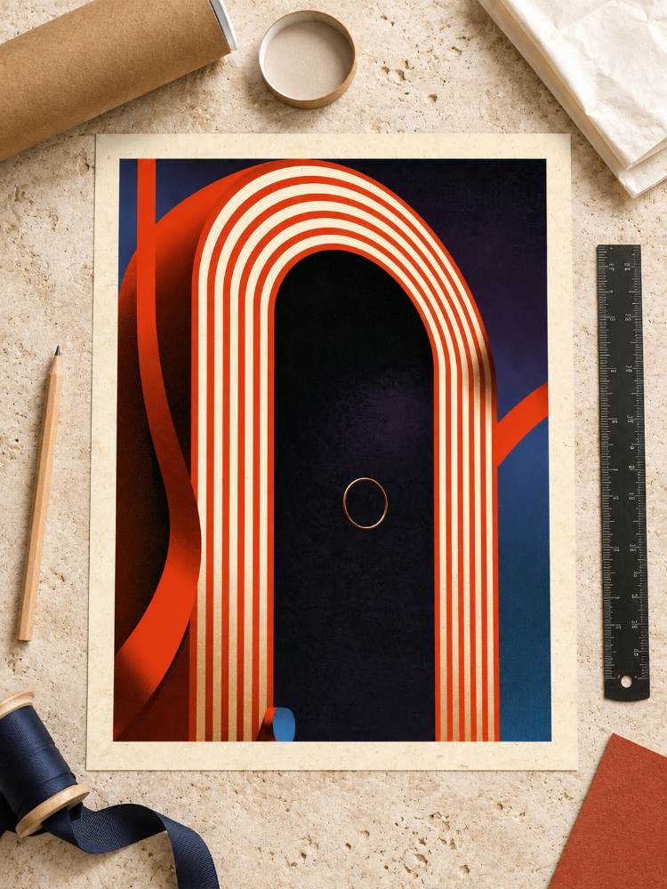 OPENING ACT – Retro Sirk ve Art Deco Poster