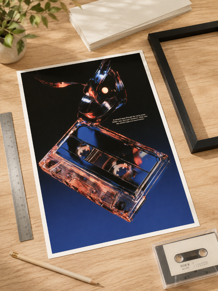 SIDE B – Retro Müzik Temalı Poster