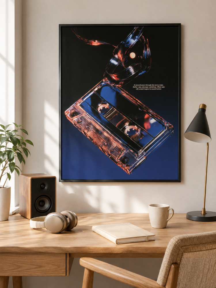 SIDE B – Retro Müzik Temalı Poster
