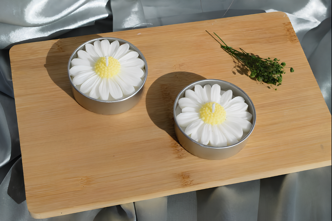 Papatya Tealight Mum – 2’li Set