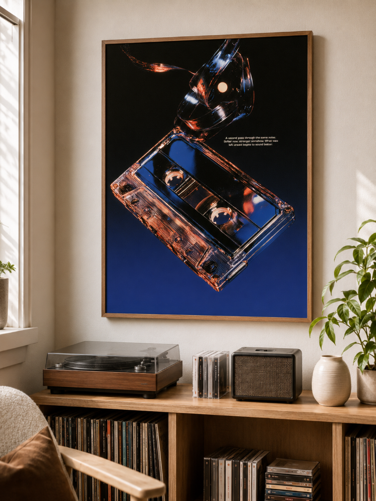 SIDE B – Retro Müzik Temalı Poster