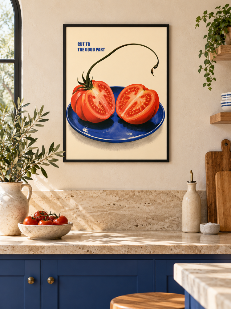 RED RIPE – Retro Domates Mutfak Posteri