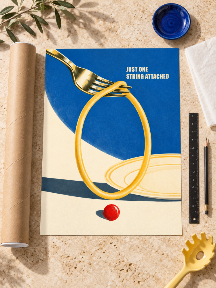 SLOW TWIRL – Retro Makarna Mutfak Posteri
