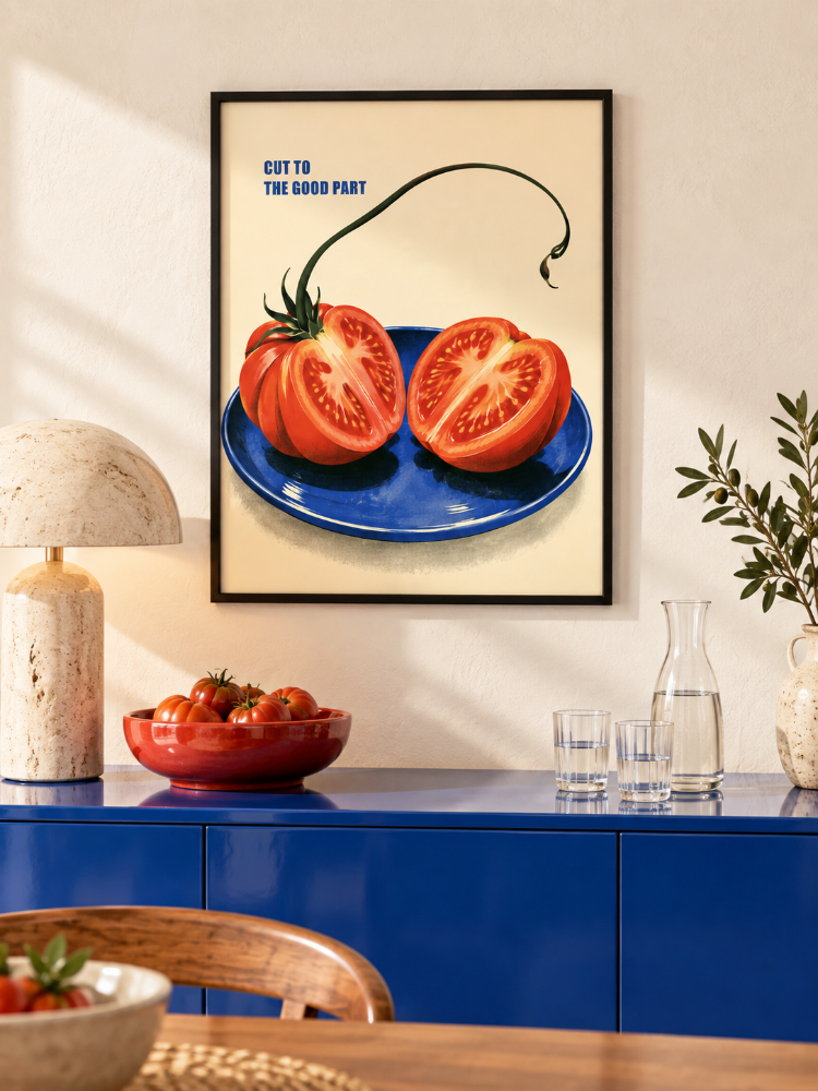 RED RIPE – Retro Domates Mutfak Posteri
