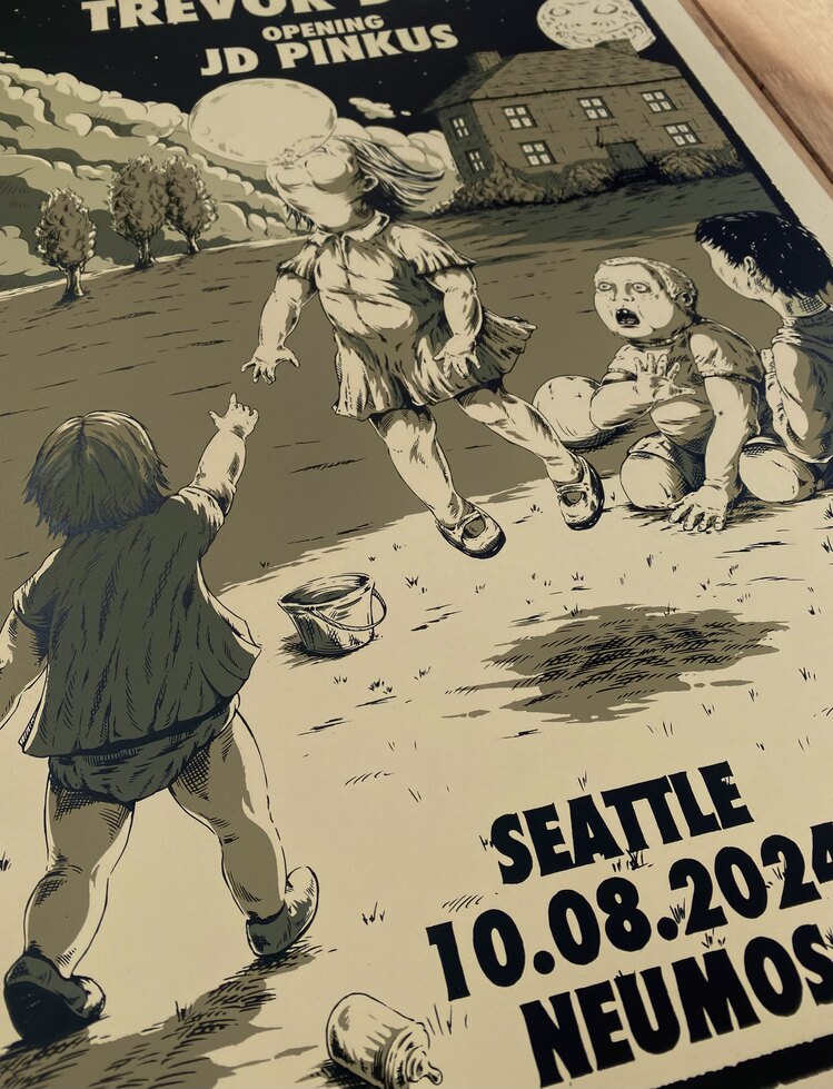 KING BUZZO & TREVOR DUNN & JD PINKUS SEATTLE GIG POSTER