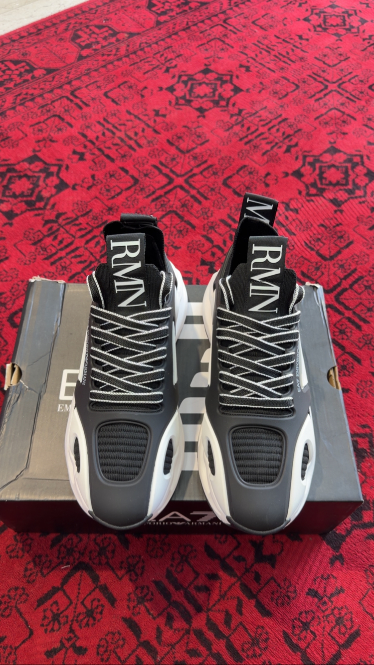 EA7 Emporio Armani Infinity Black White Sneakers