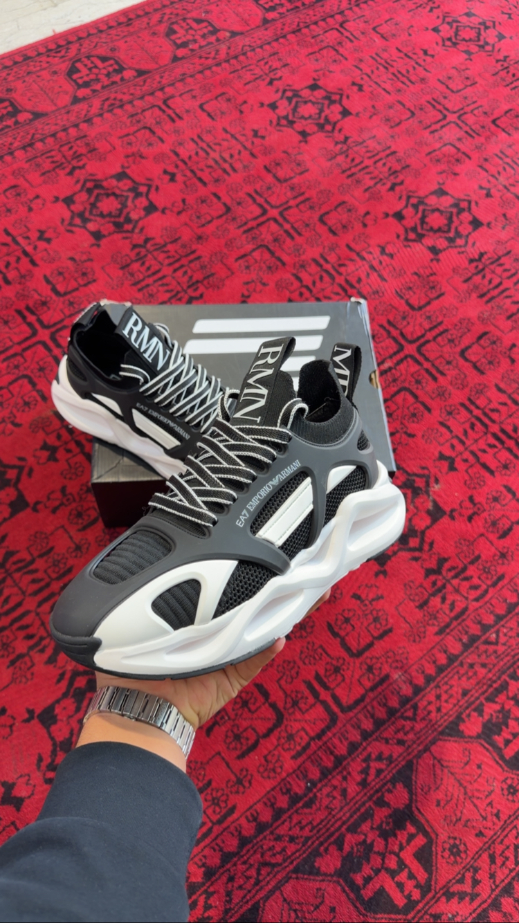 EA7 Emporio Armani Infinity Black White Sneakers