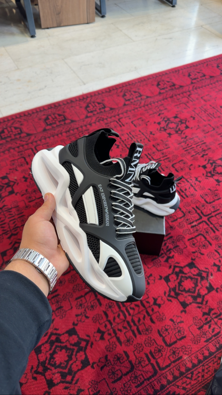 EA7 Emporio Armani Infinity Black White Sneakers