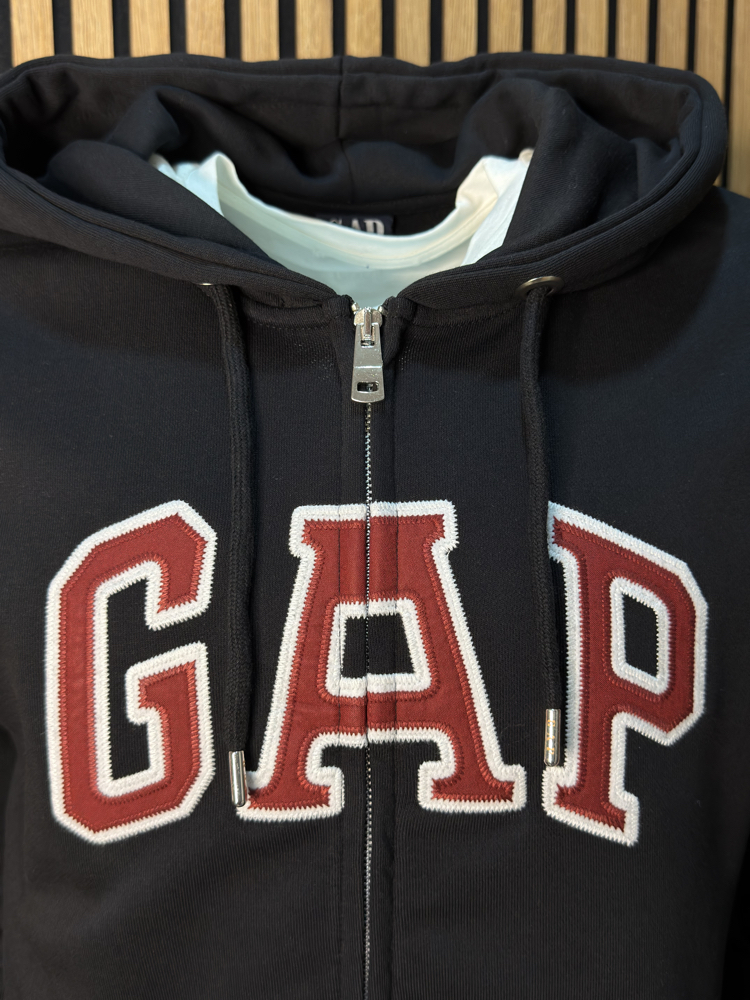 G4P Kapüşonlu Siyah Sweat Tam Kalıp