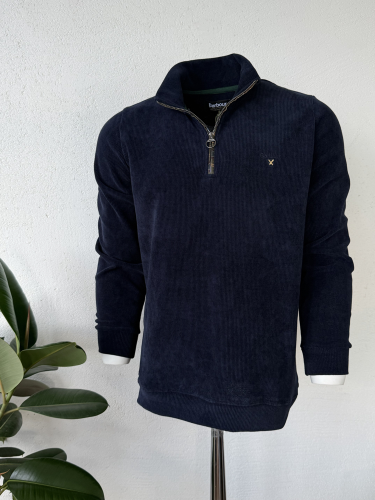 Barbour Laci Dik Yaka Sweat GENİŞ KALIP