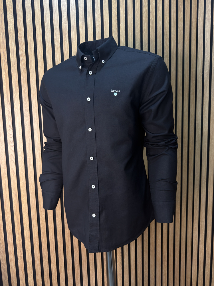 Barbour Siyah Gömlek TAM KALIP