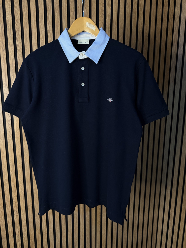 G4nt Polo Yaka Lacivert Tam Kalıp !
