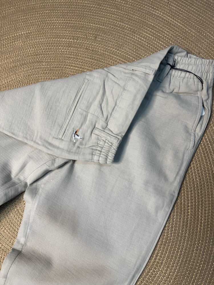 B3ymen Müslin Krem Pantolon Tam Kalıp 