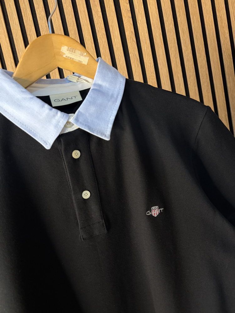 G4nt Polo Yaka Siyah Tam Kalıp !