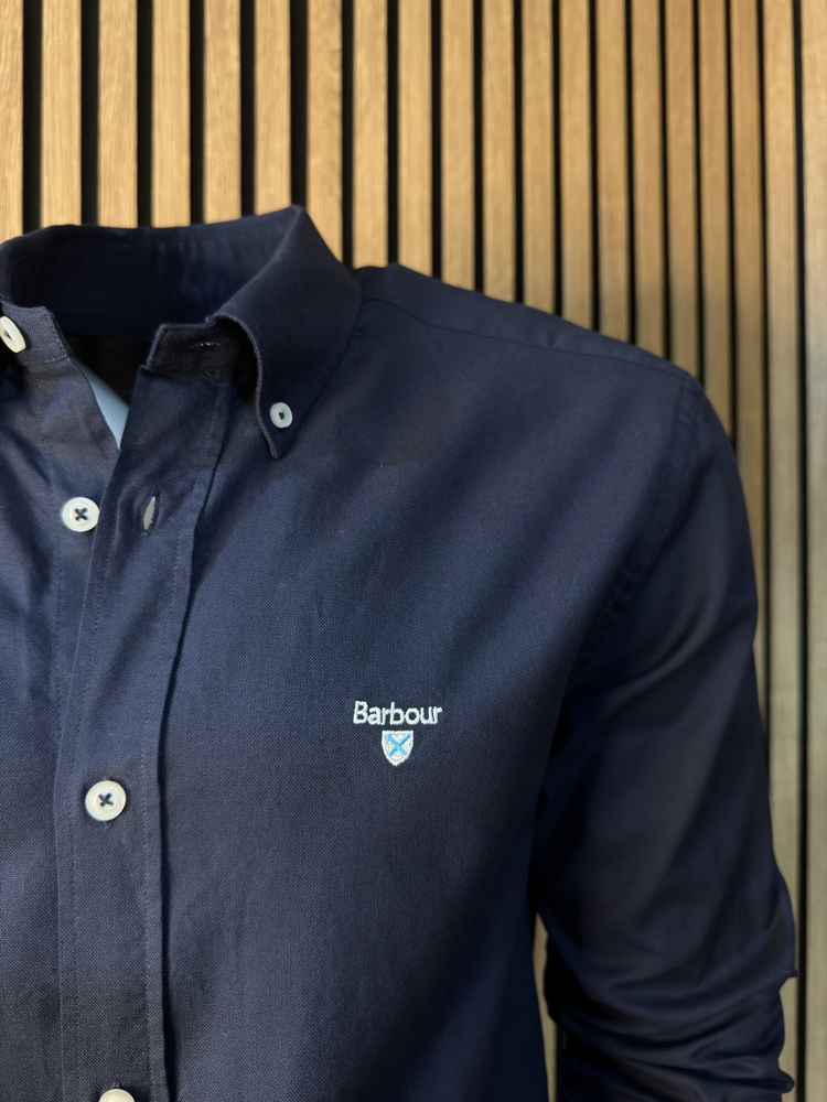 Barbour Lacivert Gömlek DAR KALIP