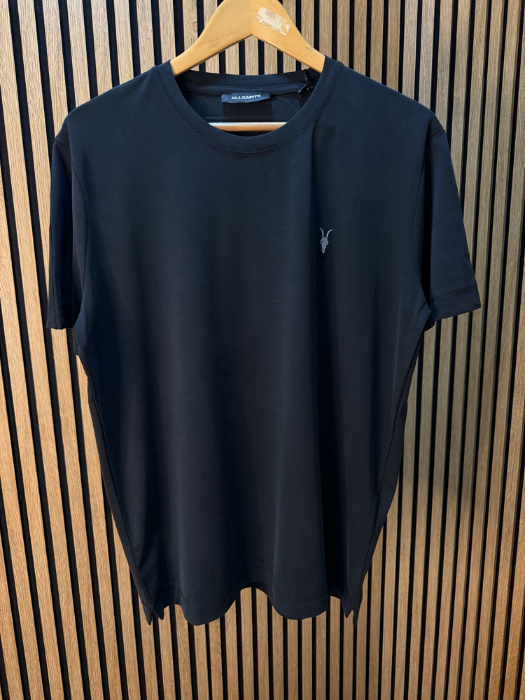 Allsaints Modal Kumaş Tişört Siyah Geniş Kalıp !
