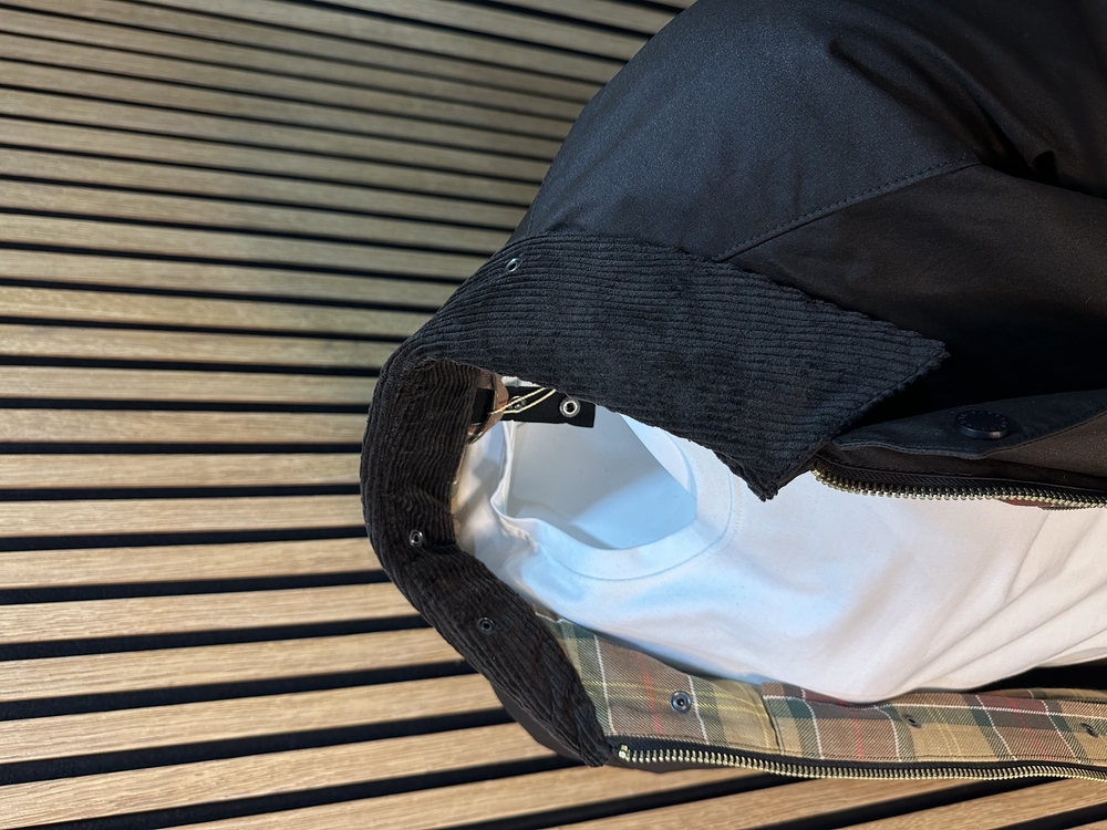 Barbour Mont koyu Kahve wax Tam kalıp (YELEKSİZ)