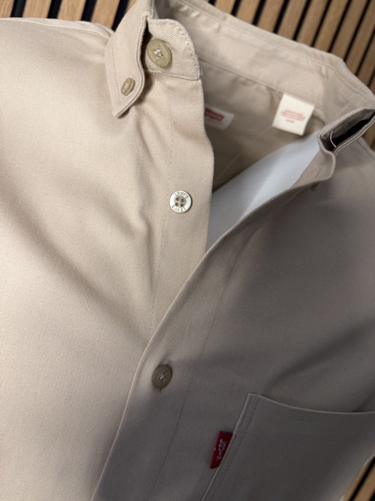 Levis (Tam Kalıp ) Vizon Gabardin gömlek