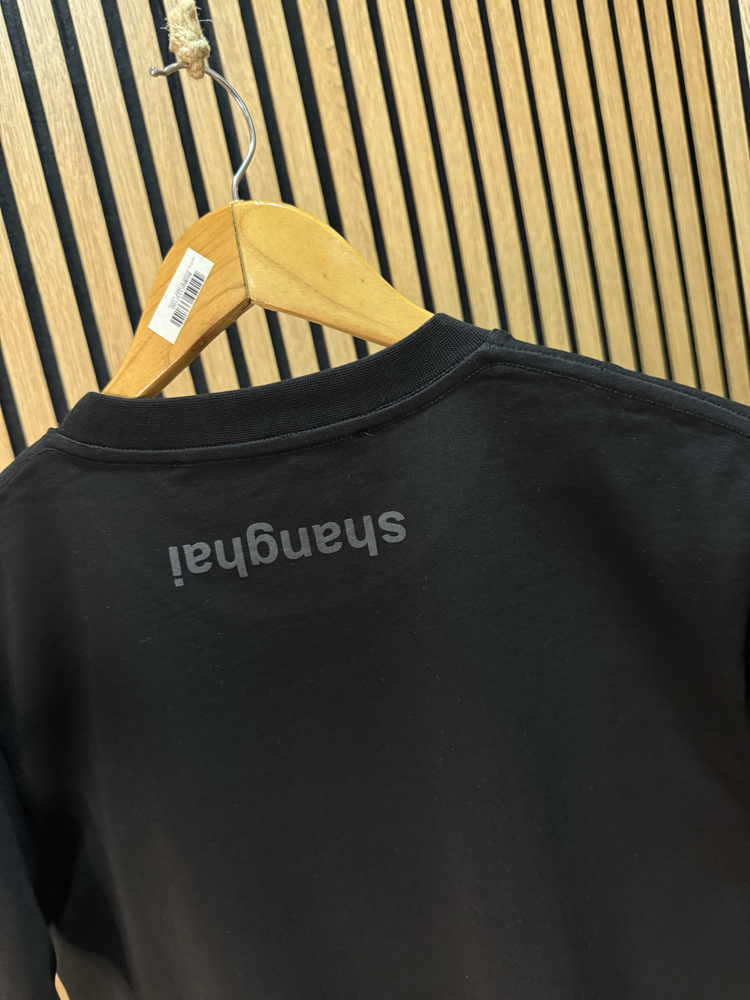 Wang Siyah Tshirt Tam Kalıp !