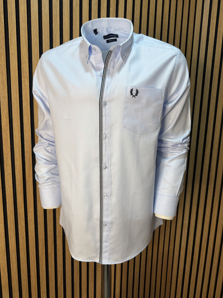 Fred P. Slim Fit Gömlek Oxford Mavi