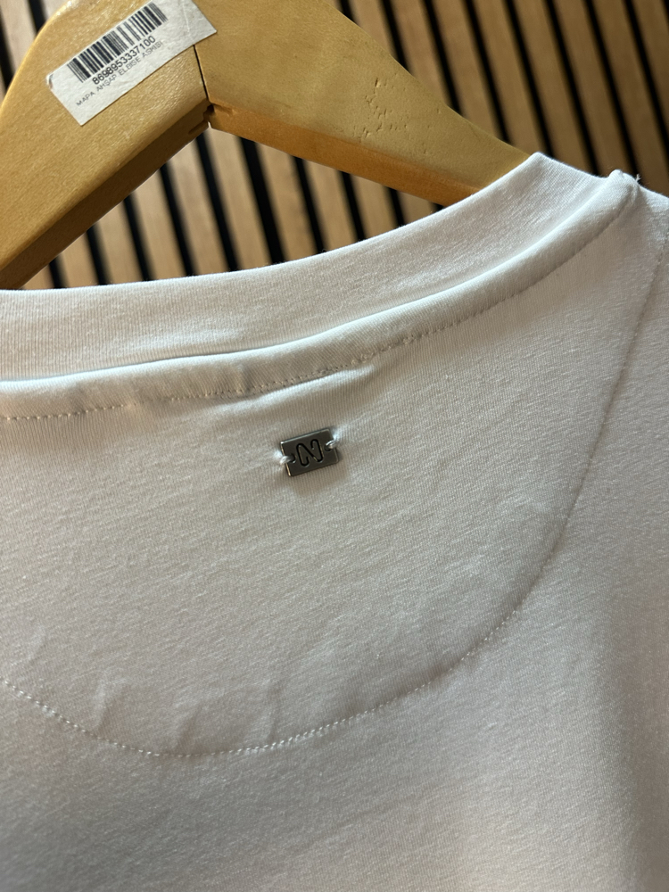 Netw0rk Modal Tshirt Beyaz Tam Kalıp !