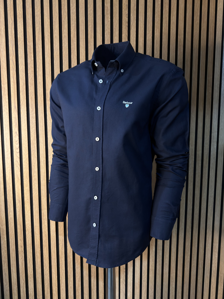 Barbour Lacivert Gömlek DAR KALIP