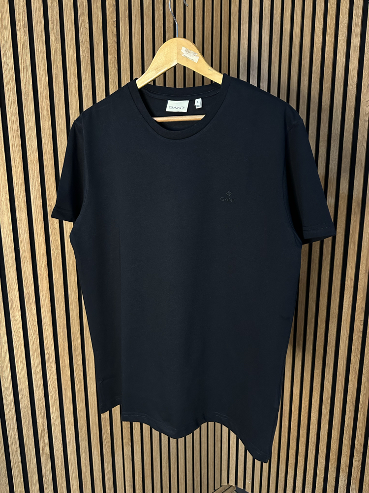 G4nt Tam Kalıp Siyah Tshirt Kalın Kumaş !