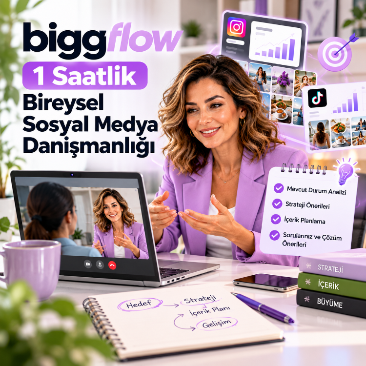 Biggflow | 1 Saatlik Bireysel Sosyal Medya Danışmanlığı