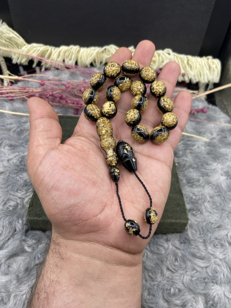 GOLDEN ROSARY ALTIN VARAKLI UÇAK CAMI MASKOT 