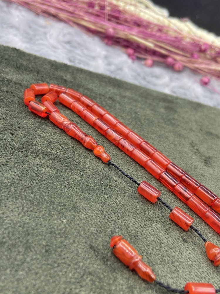 5x8 mm Salih Şirin Usta İşi Ateş Kehribar