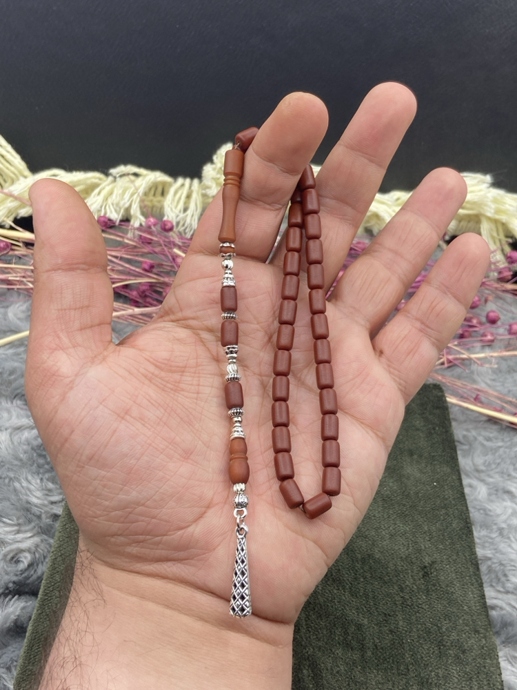 5x8 mm NAİM ŞAHİN ATÖLYESİNDEN FİBER TESBİH KAPLAMA TASARIM 