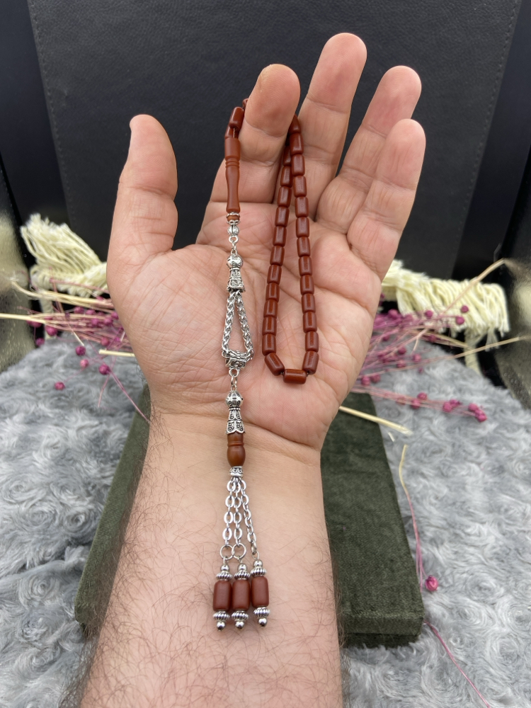 5x8 mm NAİM ŞAHİN ATÖLYESİNDEN FİBER TESBİH KAPLAMA TASARIM 