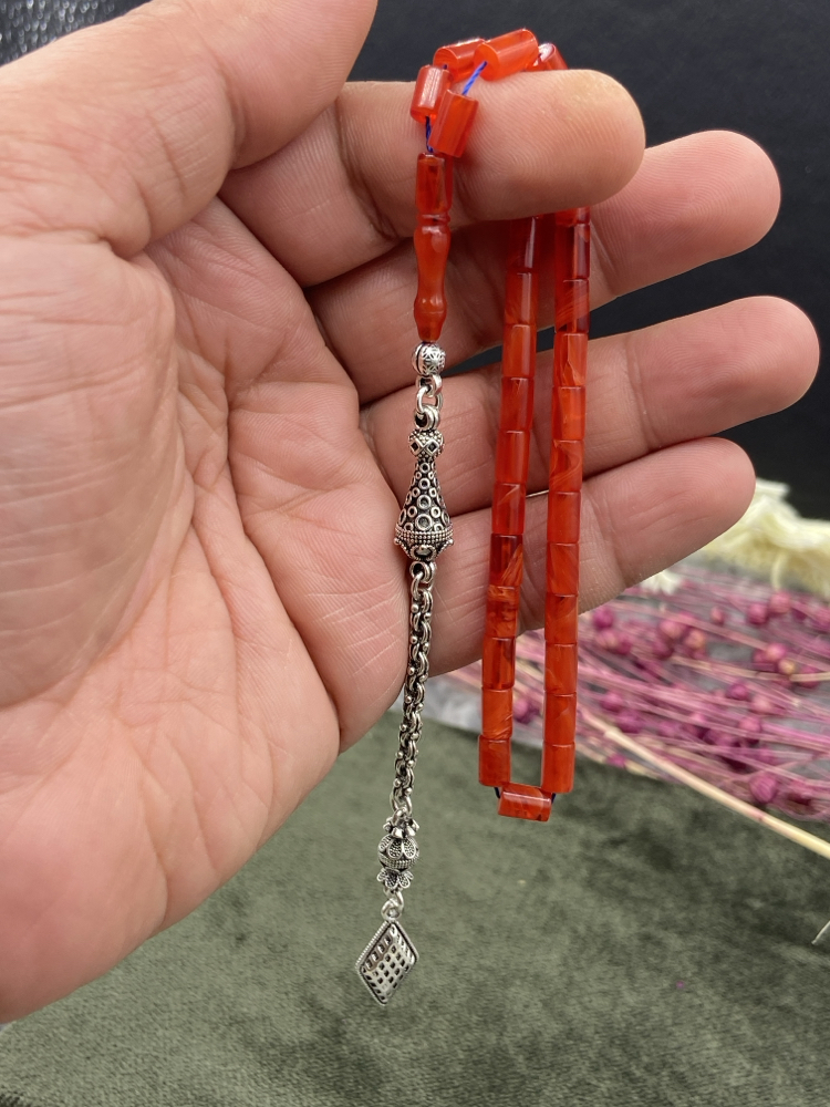 BİLEK BOY KAPLAMA PÜSKÜLLÜ ATEŞ KEHRİBAR