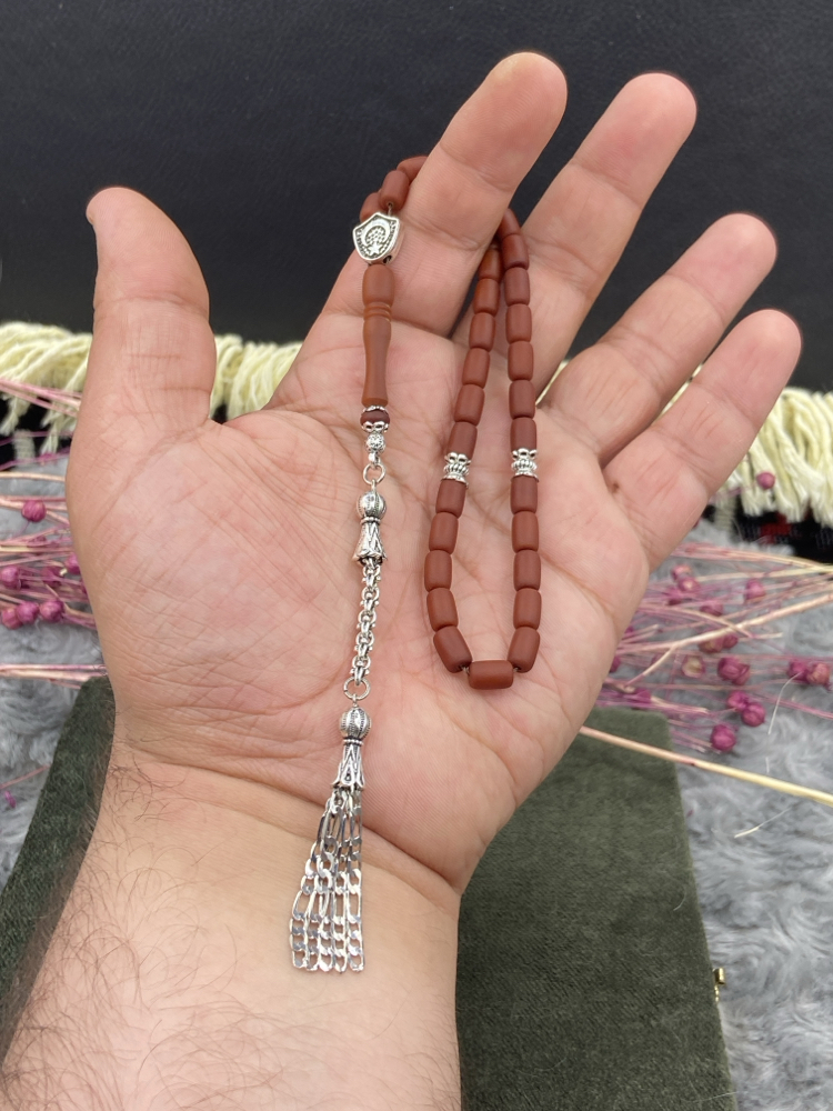 5x8 mm NAİM ŞAHİN ATÖLYESİNDEN ALMAN FİBER KAPLAMA PÜSKÜLLÜ 