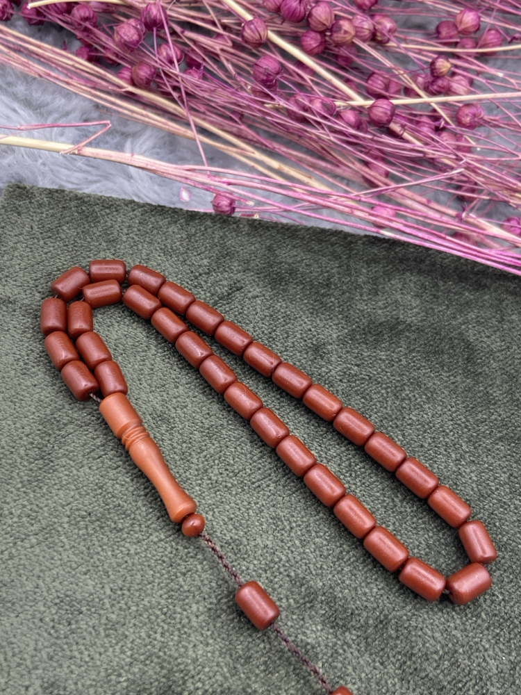 5x8 mm NAİM ŞAHİN ATÖLYESİNDEN FİBER TESBİH 